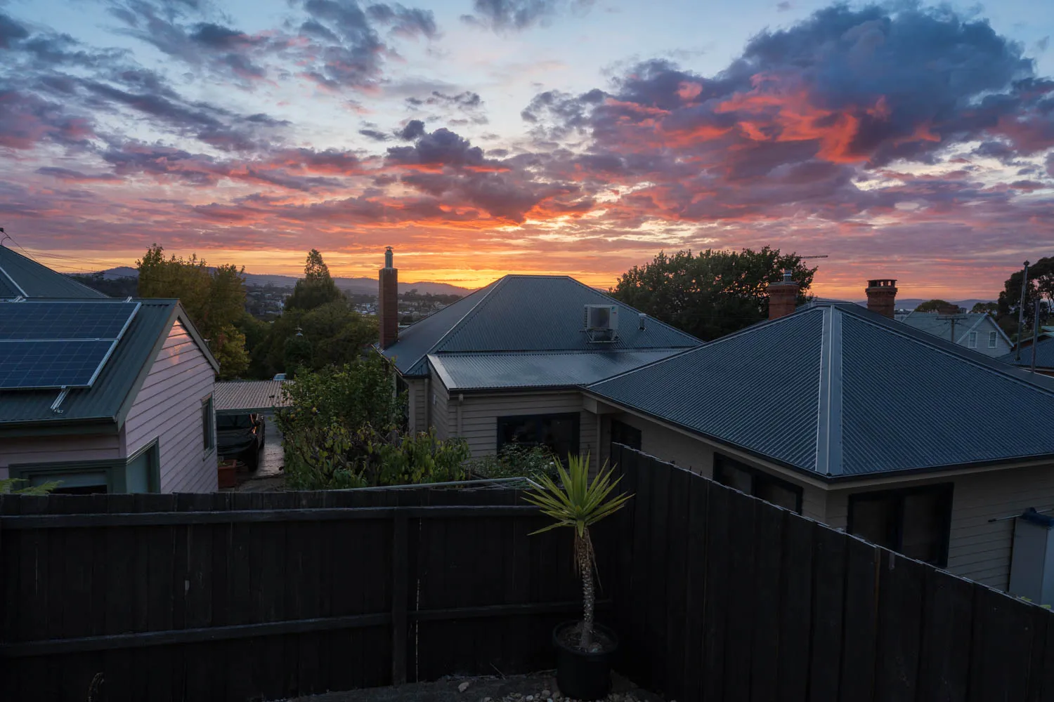 Sunrises and sunsets are incredible this time of the year